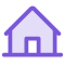 Icon lila Haus